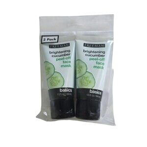 Freeman Brightening Cucumber Peel-Off Face Mask 1.5 fl oz Each ~Lot Of 2